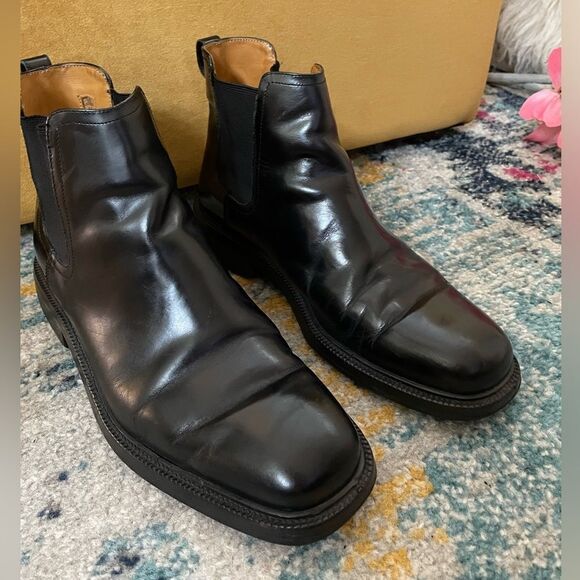 Cole Haan Black Waterproof Leather Chelsea Boots 9.5 - Picture 1 of 11